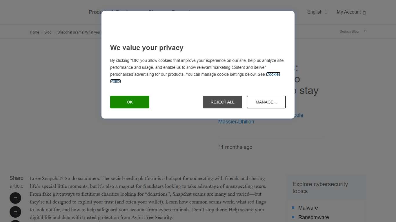 Learn how to identify and help avoid Snapchat Scams Avira